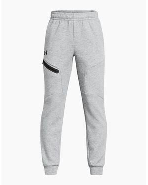 Under Armour Unstoppable Fleece Joggers Slim Solid Patterned - Grey