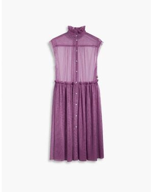 Levi's Levi's Radical Mock Neck Sleeveless Midi Dress - Purple