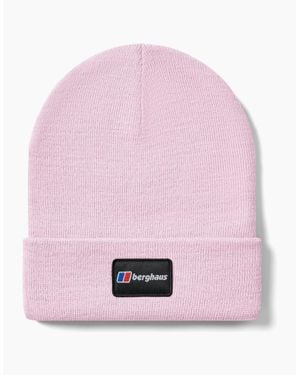 Berghaus Adults Logo Recognition Rolled Cuff Beanie Hat - Pink