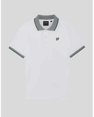 Lyle & Scott Birdseye Collar Polo Shirt - White