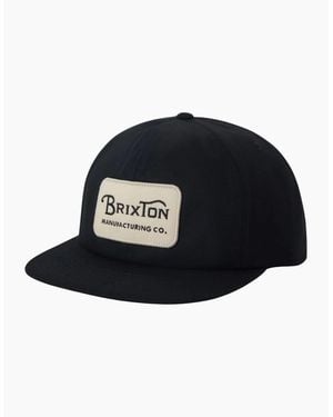 Brixton Grade Snapback Baseball Cap - Black