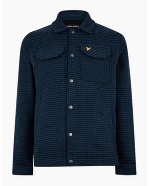Lyle & Scott Lyle & Scott Textured Muddy Jacket - Blue