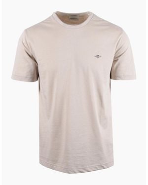 GANT Reg Fit Shield T-Shirt Clay - Pink