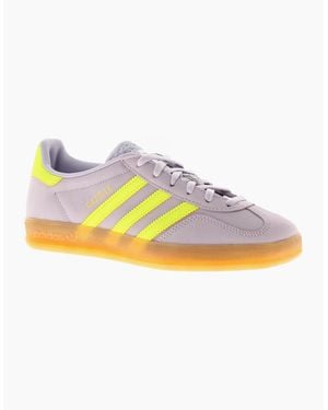 Adidas Originals Gazelle Adidas Originals Trainers Gazelle Indoor W Leather Lace Up Lilac U - Purple