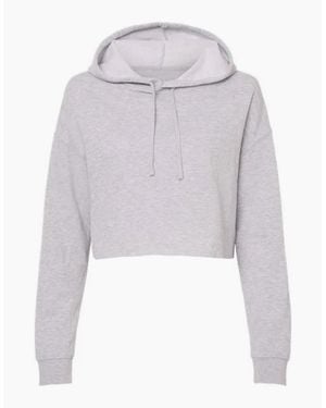 Miso Cropped Hoodie - Grey
