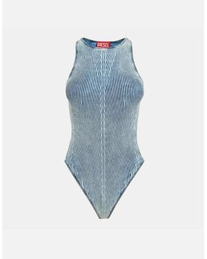 DIESEL Tansy Slim Fit High Neck Bodysuit - Blue