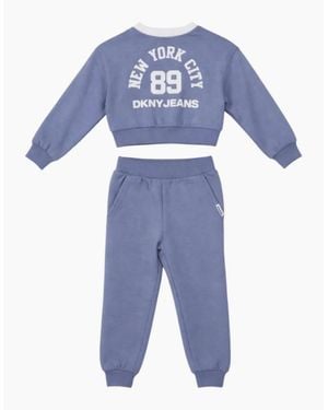 DKNY Infants Lilac Two Piece Tracksuit - Blue