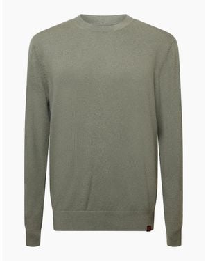 Jack & Jones Brooks Relaxed Fit Cashmere Blend Jumper Crew Sweatshirt - Green