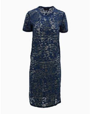 DIESEL T Zitu C Dress Round Neck Short Sleeve Party Tops Summer Outwear - Blue