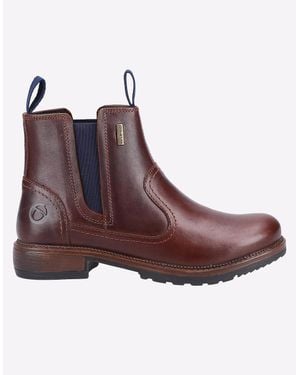 Cotswold Laverton Memory Foam Leather Boots - Purple
