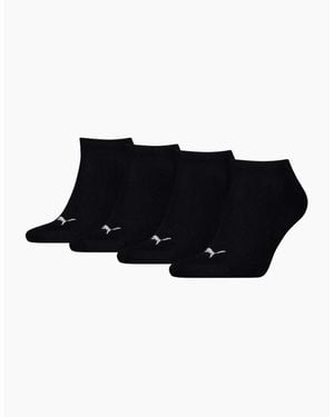 PUMA 4-Pack Promo Sports Trainer Socks - Black