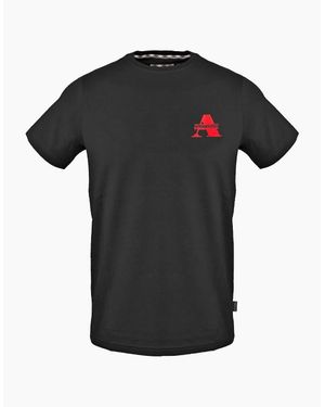 Aquascutum Crew Neck Short Sleeve Regular Fit T-Shirt - Black