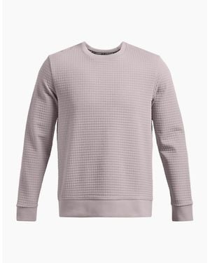 Under Armour Unstoppable Crew Neck Ribbed Collar Long Sleeve Jumper - Purple