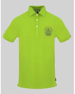 Aquascutum Collared Neck Short Sleeve Polo Shirt - Green