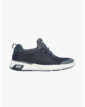 Skechers Marsing Waiola Memory Foam Trainers Charcoal - Blue