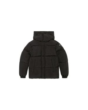 DIESEL Plain Padded Hooded Jacket - Black