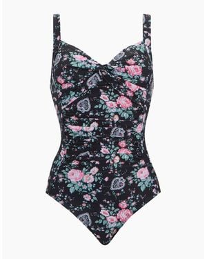 Regatta Ladies Cath Kidston Hackney Rose One Piece Swimsuit - Blue