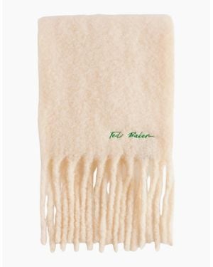 Ted Baker Shell's Skinny Woven Cream Scarf - Natural