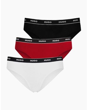 BOSS 3-Pack Classic Logo Briefs - Red