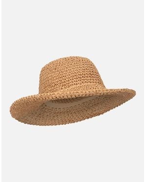 Mountain Warehouse Ladies Straw Packable Sun Hat - Natural