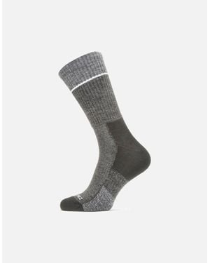 SealSkinz Thurton Solo Quickdry Mid Length Socks - Grey