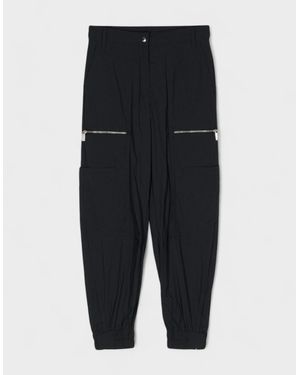 Off-White c/o Virgil Abloh Embroidered Cargo Trousers - Black
