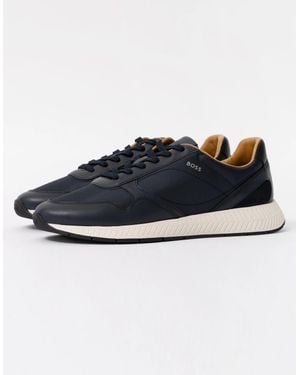 BOSS Boss Titanium Runn Buny Trainers - Blue