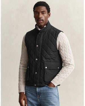 GANT Quilted Vest - Black