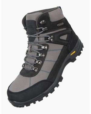 Mountain Warehouse Storm Extreme Suede Waterproof Hiking Boots - Black