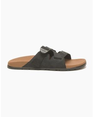 Chaco Lowdown Flatform Open Toe Slides - Black