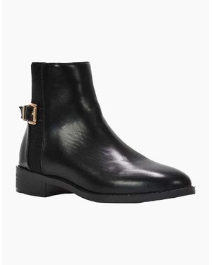 XY London Ladies Ailany Block Heel Chelsea Boots - Black