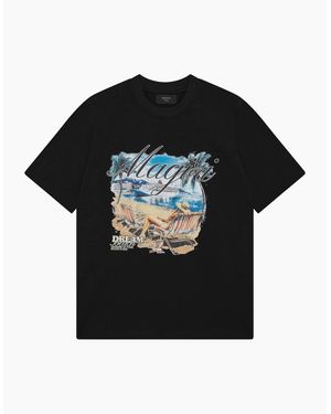 Magrit Dream Beach Printed T-Shirt - Black