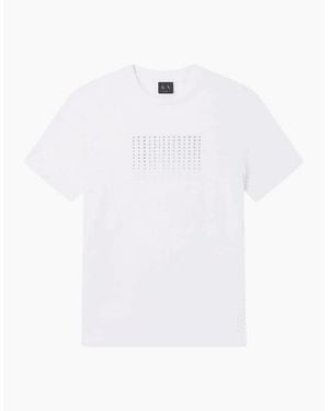 ARMANI EXCHANGE Slim Fit Repeat Logo T-Shirt - White