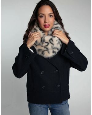 Nooki Design Snuggy Faux Fur Snood-Leopard - Black