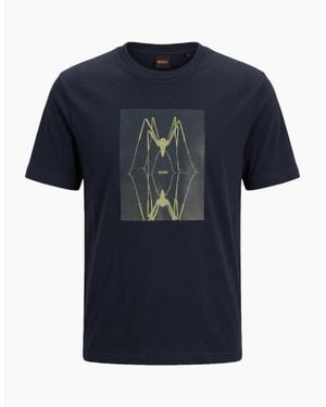 BOSS Boss Te Creature Graphic T-Shirt Dark - Blue