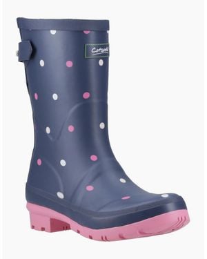 Cotswold Clarence Mid Rubber Spot Wellington Boots - Blue
