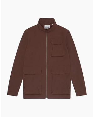 Lyle & Scott Ribbed Crew Neck Raglan Sleeve Jumper - Brown
