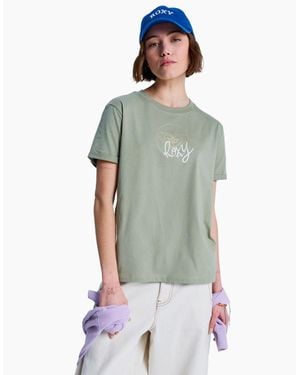 Roxy Vl Oceanregular Corpo Short Sleeve T-Shirt - Green
