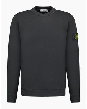 Stone Island Old Effect Crewneck Sweatshirt - Grey