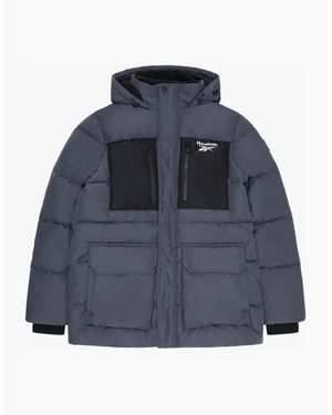 Reebok Rb1577 Puffer Parka Jacket - Blue