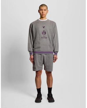 Lyle & Scott Engineered Stripe Shorts - Grey
