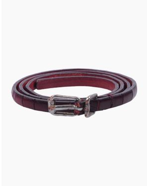 DIESEL Banimali Cintura 0Gabc 42Y Belts Genuine Leather Waist Belt Italy - Purple