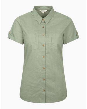 Mountain Warehouse Ladies Coconut Short-Sleeved Shirt - Green