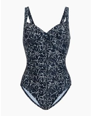 Regatta Ladies Sakari Patterned One Piece Swimsuit - Blue