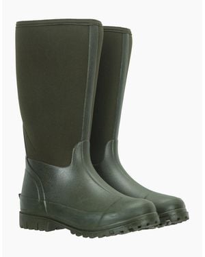 Mountain Warehouse Ladies Mucker Neoprene Calf Boots - Green