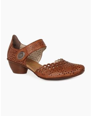 Rieker Pia Open Court Shoes - Brown