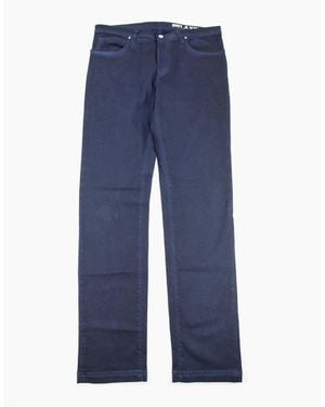 Versace Relaxed Fit Mid Wash Jeans Dark - Blue