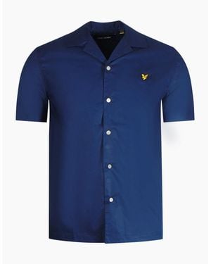 Lyle & Scott Lyle & Scott Short Sleeve Resort Shirt - Blue