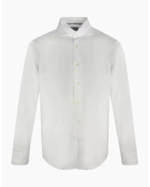 Aquascutum Plain Long Sleeved Shirt - White