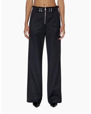 DIESEL P Smilace Trousers Regular Fit Bootcut High Waist Ladies Pant - Blue